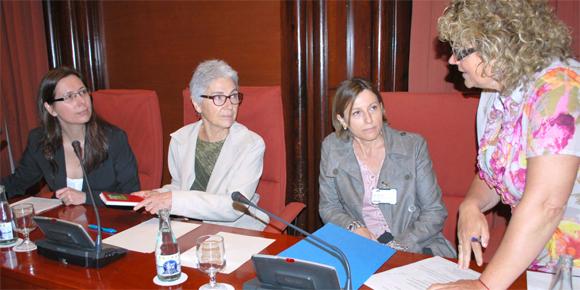 Isabel-Helena Martí, Muriel Casals i Carme Forcadell. · 