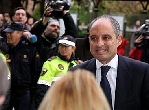  � Camps, arribant aquest matí al TSJ valencià, on ha de declarar pel cas dels vestits