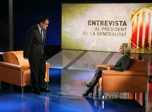  � Mònica Terribas va fer la primera entrevista a Artur Mas després que el Govern anunciés les retallades a la CCMA